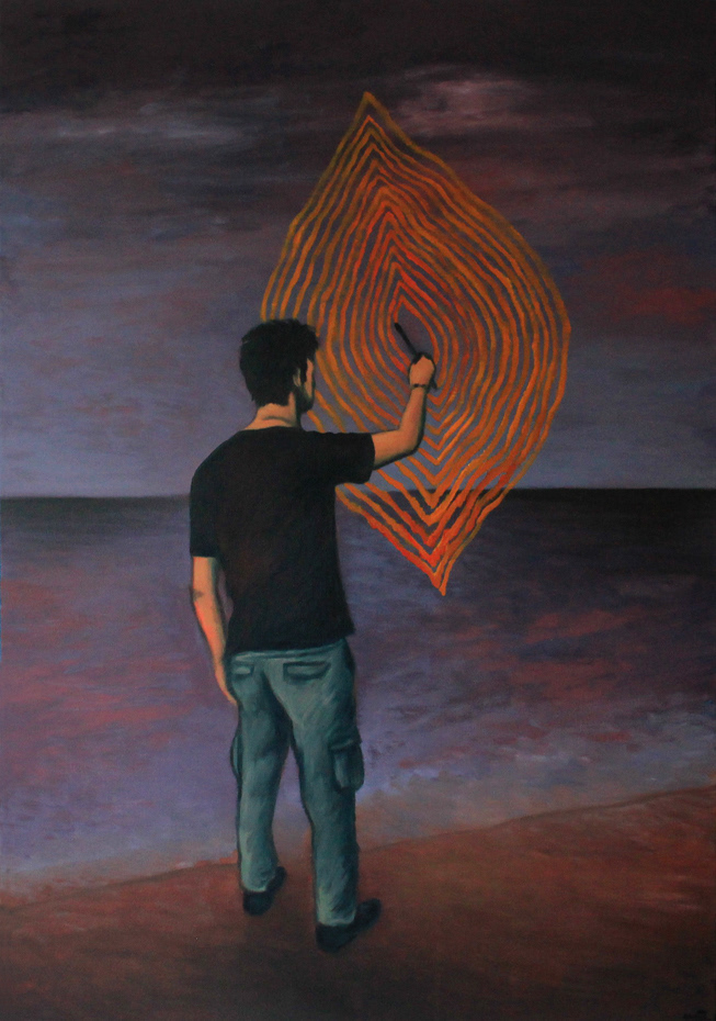 Sur le motif Huile sur toile - 116 x 81 cm - septembre 2017