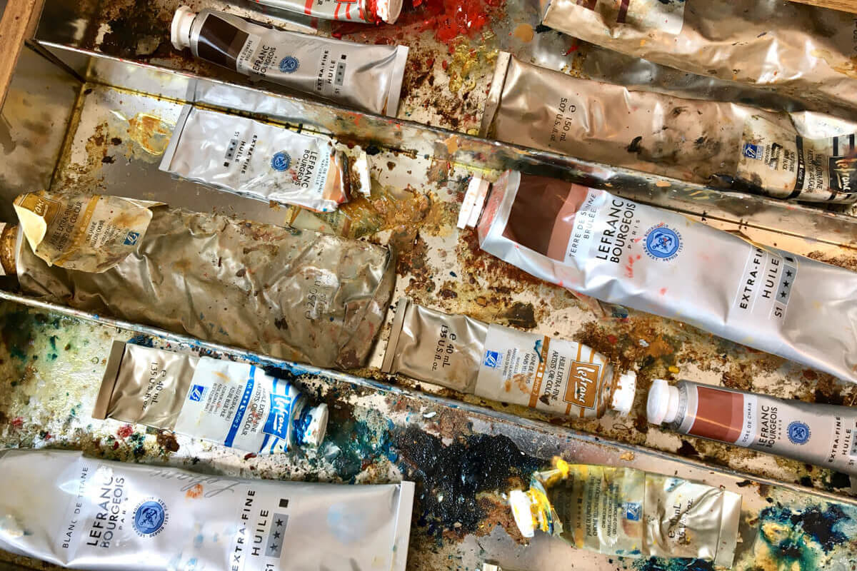Cours de peinture Paris 13 - Atelier JB Miette huile extra-fine Lefranc Bourgeois - Cours de peinture à l'huile