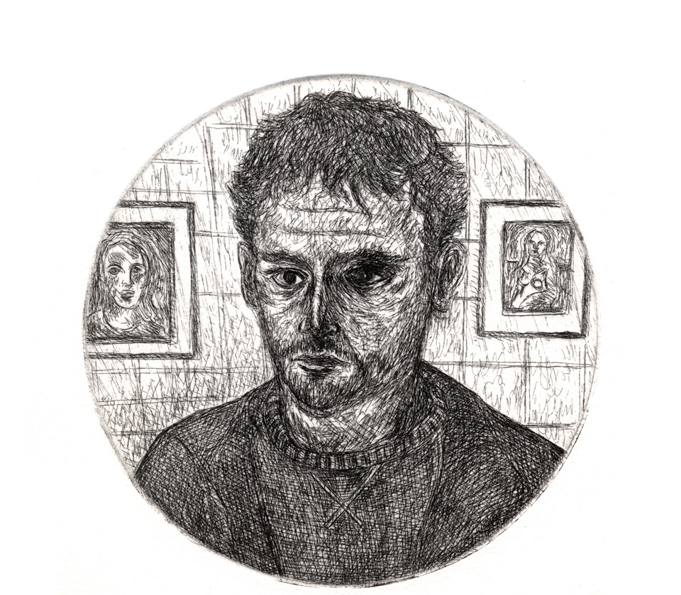 Autoportrait 44 - État 3 Première morsure dans l'acide