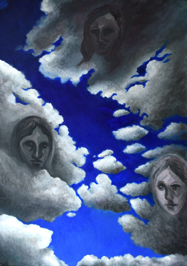 Les nymphes - Huile sur toile - 92 x 65 cm - Septembre 2025