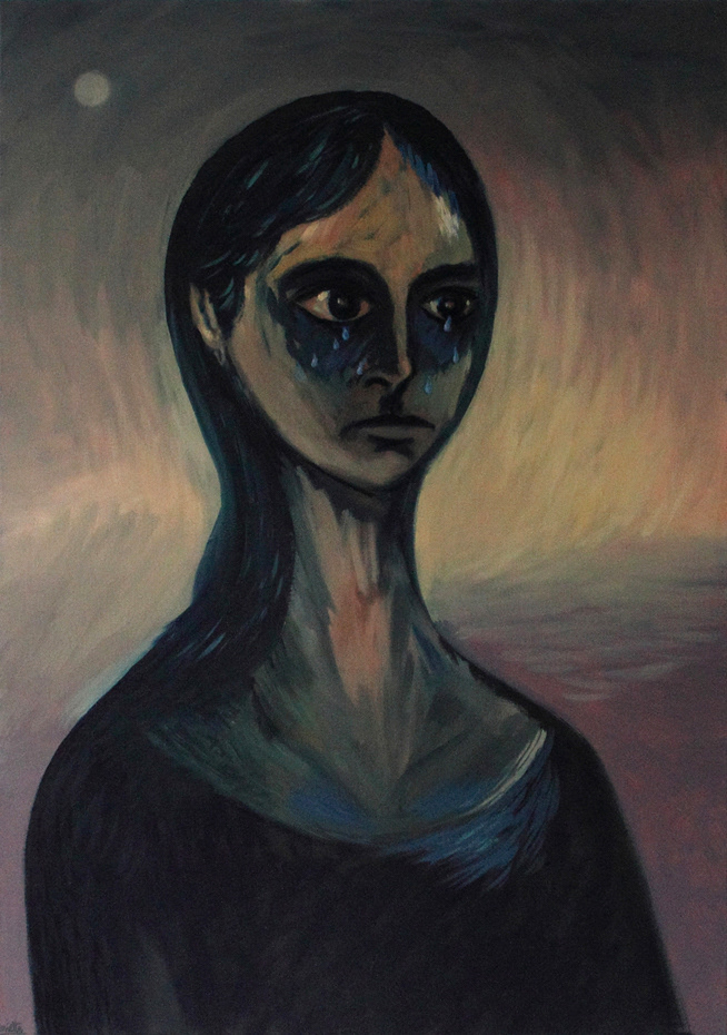 Les sanglots Huile sur toile - 92 x 65 cm - novembre 2015