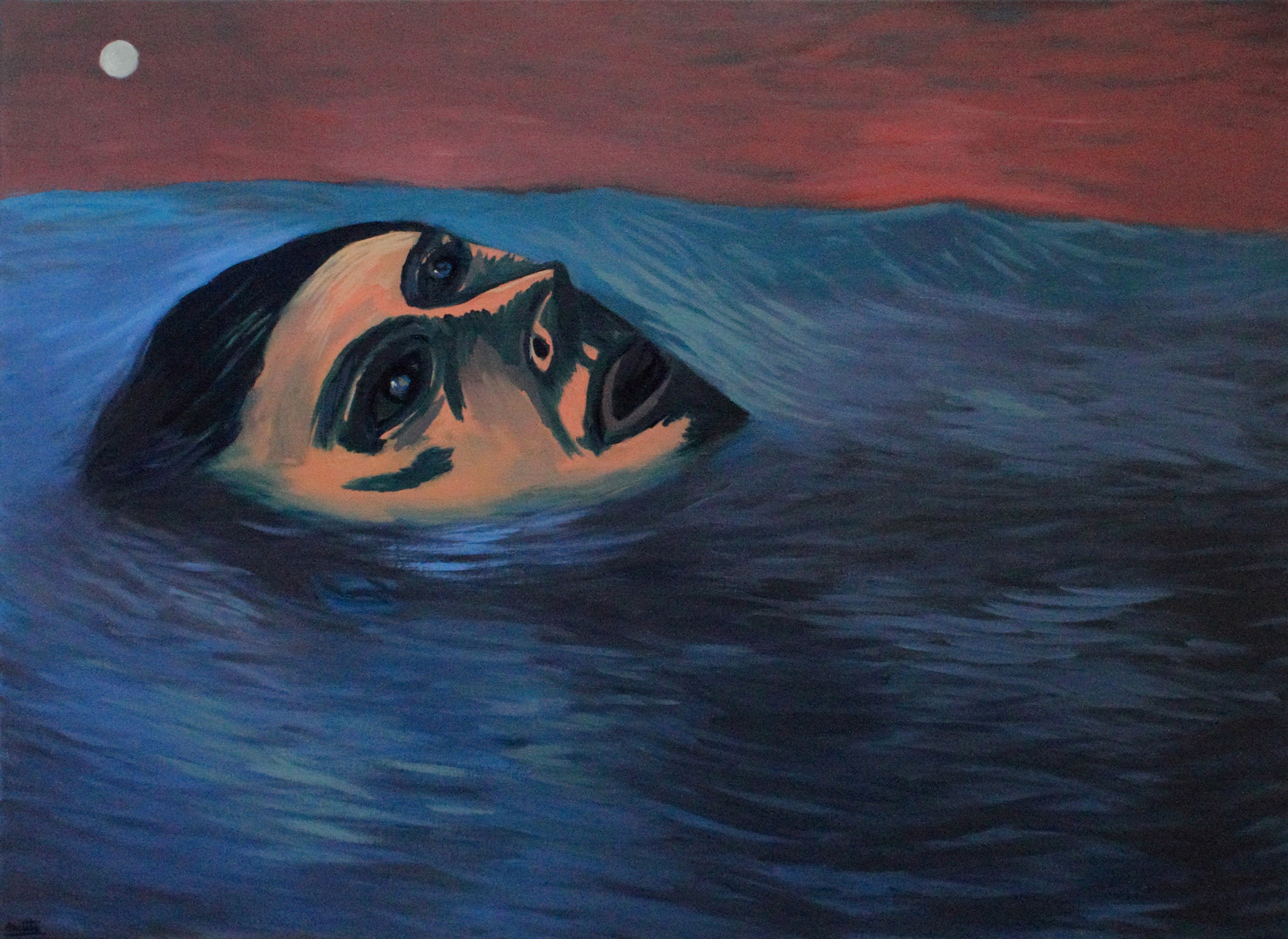 Le dernier voyage Huile sur toile - 100 x 73 cm - Février 2015