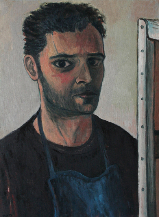 Autoportrait Huile sur toile - 73 x 54 cm - Mai 2008