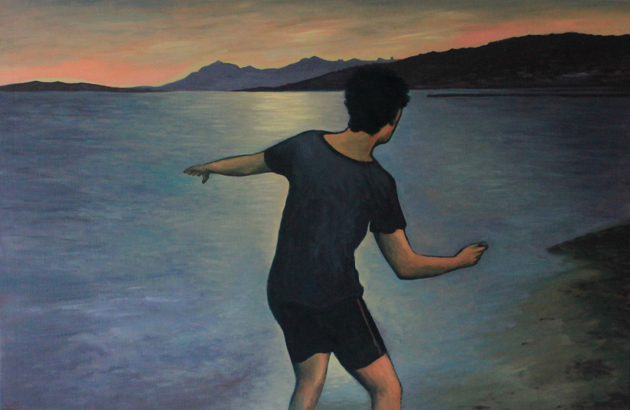 Ricochet Huile sur toile - 100 x 65 cm - Février 2019