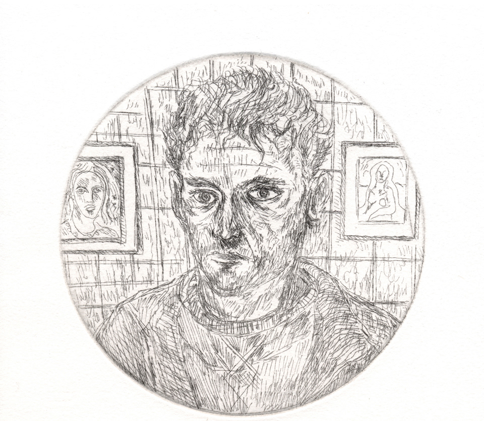 Autoportrait 44 - État 1 Première morsure dans l'acide