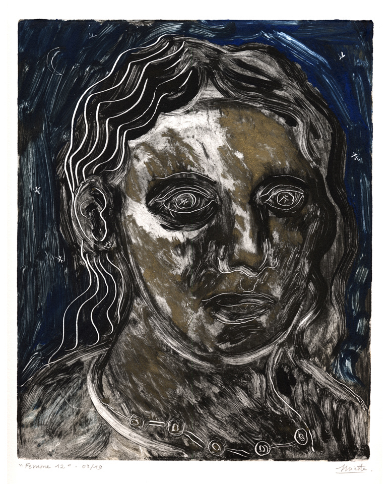 Femme 12 Monotype - 20 x 25 cm - Février 2019