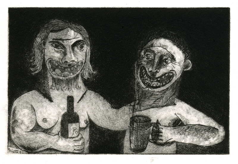 Dui & JB Gravure - Pointe sèche - 10 x 15 cm - 2002