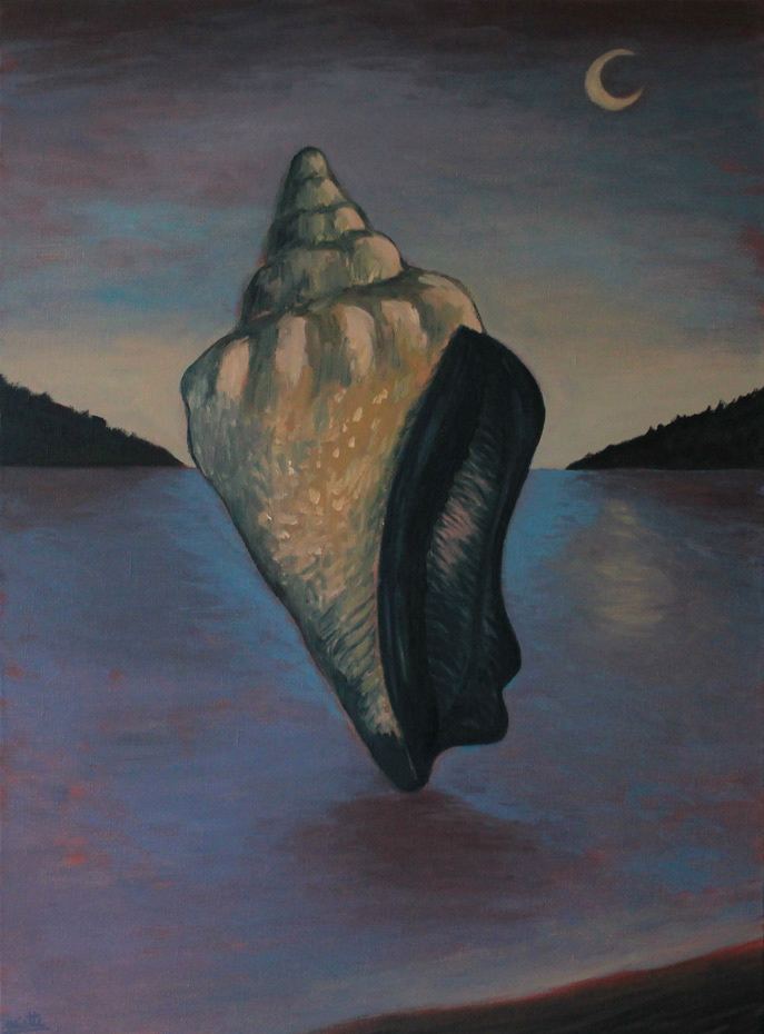 La coquille Huile sur toile - 73 x 54 cm - novembre 2017