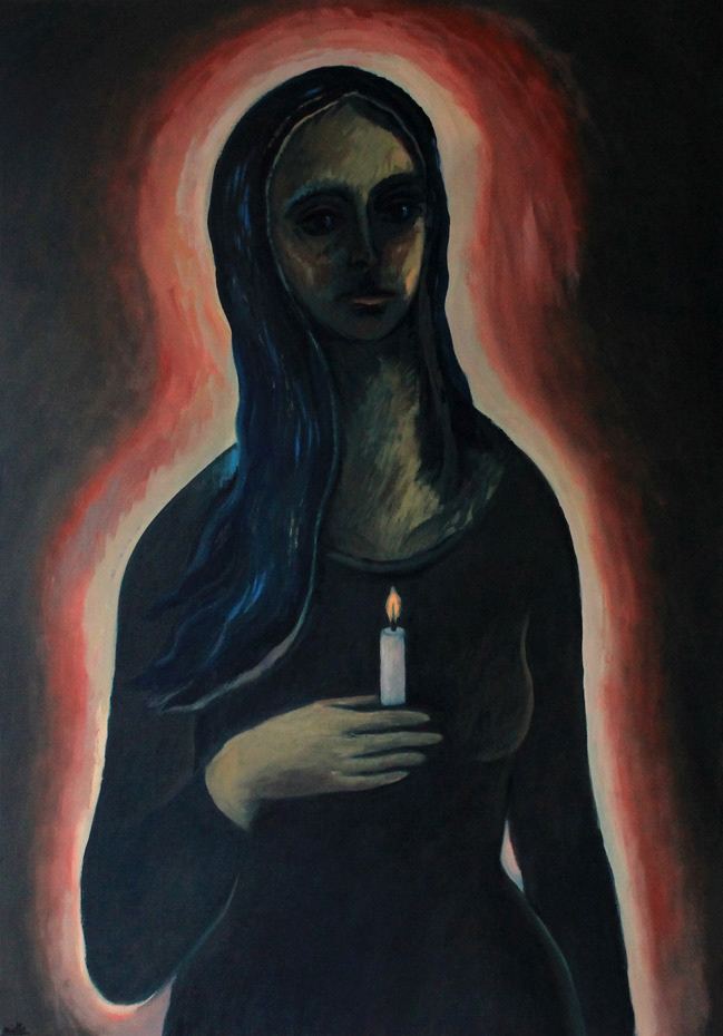 La lueur Huile sur toile - 116 x 81 cm - Décembre 2019