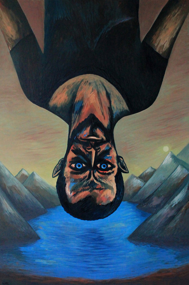 Réversibilité Huile sur toile - 146 x 97 cm - décembre 2013