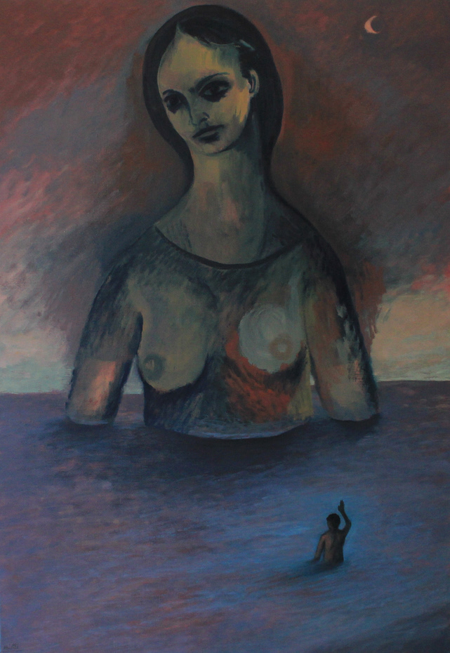 Le spectre Huile sur toile - 116 x 81 cm - Septembre 2019