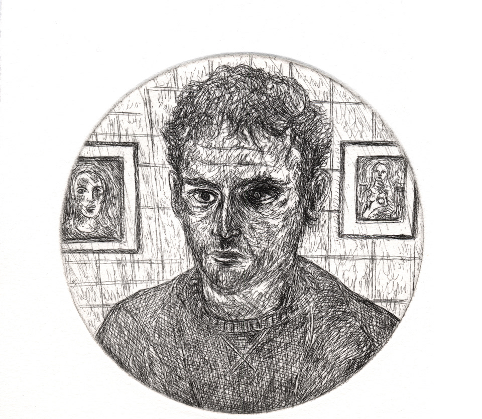 Autoportrait 44 - État 2 Première morsure dans l'acide