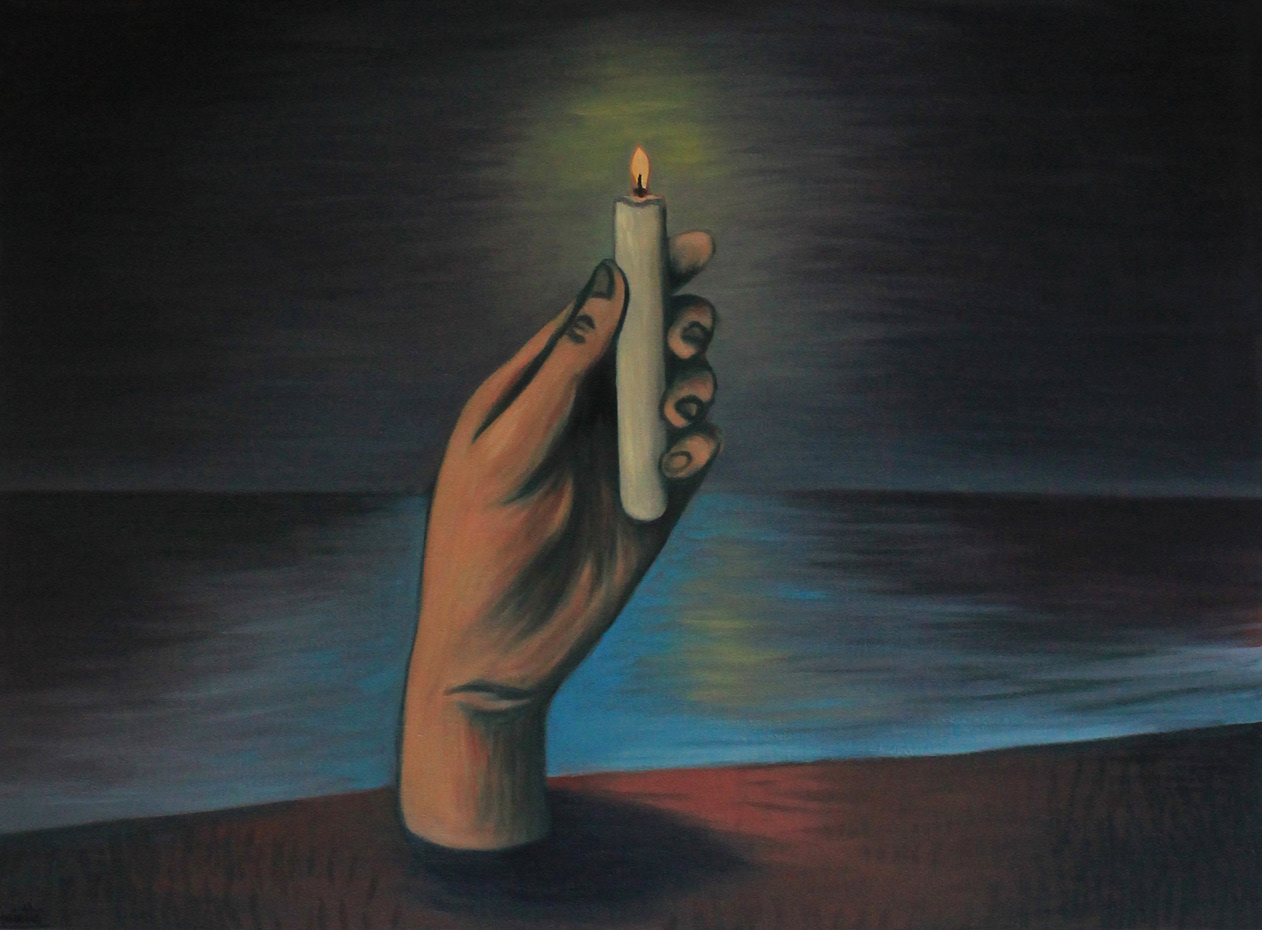 Ma lumière Huile sur toile - 73 x 54 cm - octobre 2016