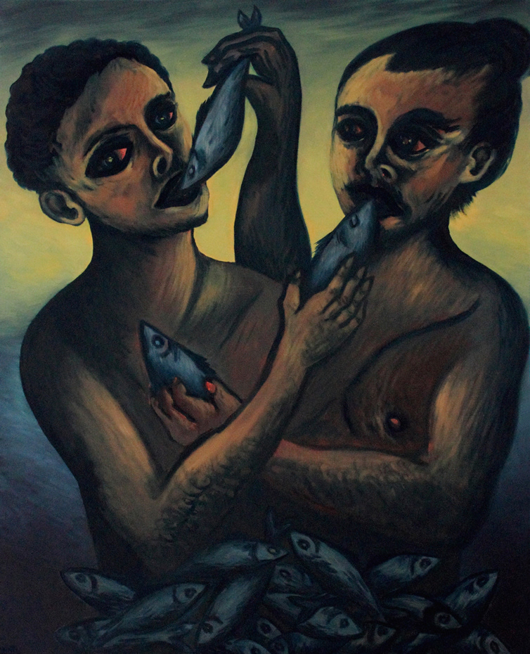 Orgie Huile sur toile - 100 x 81 cm - Novembre 2014