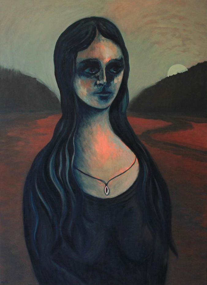 La chevelure Huile sur toile - 100 x 73 cm - mai 2019