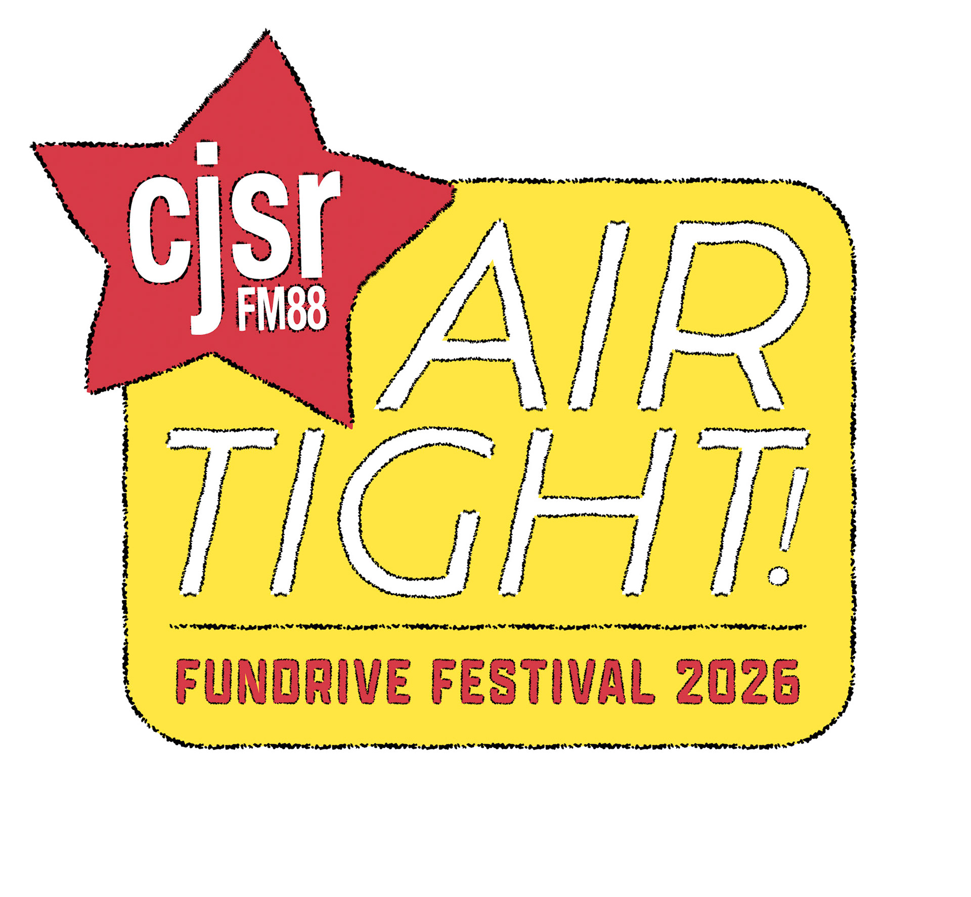 CJSR FUNDRIVE Badge Logo Graphic Design