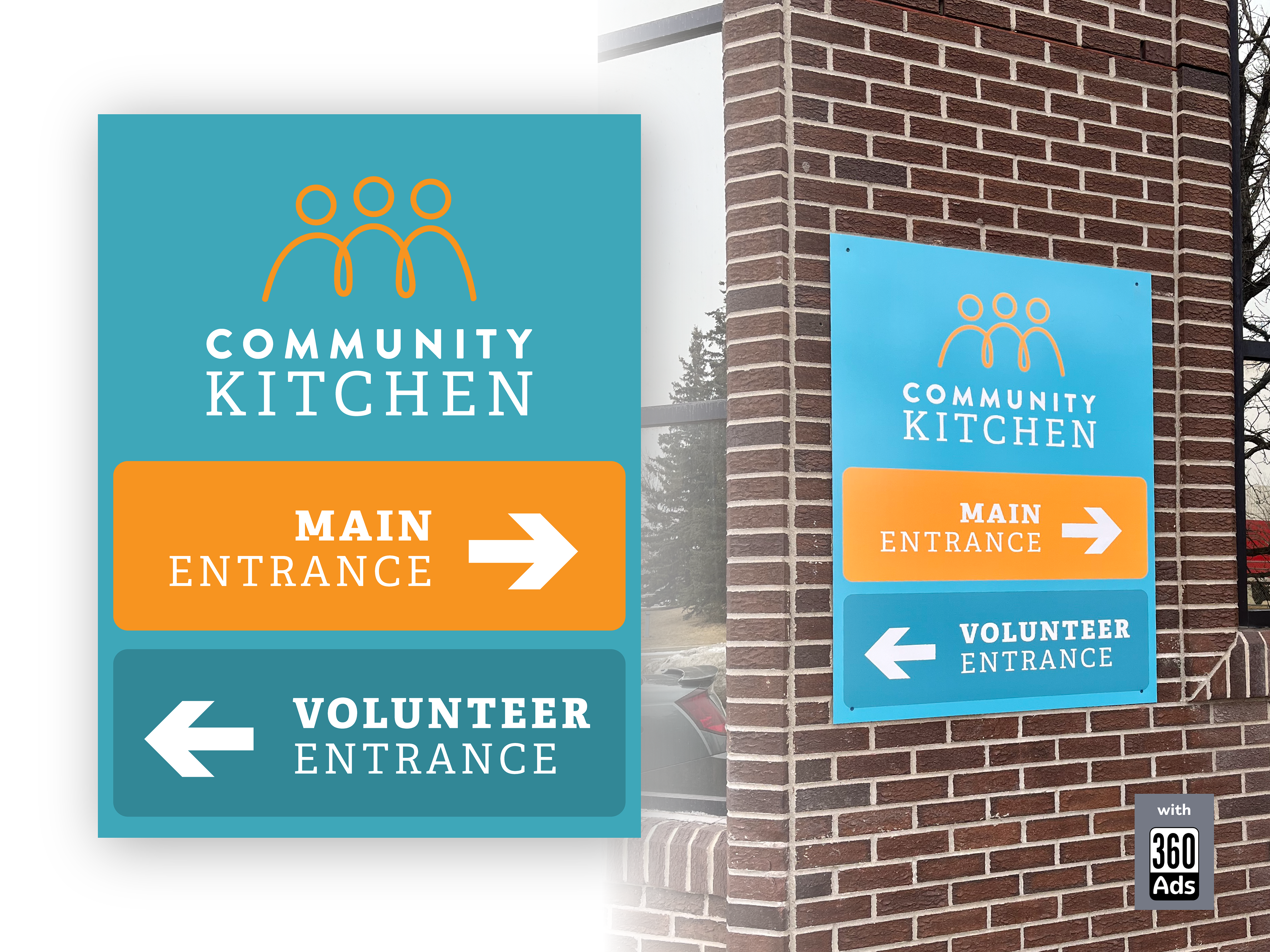 Custom Signage (Community Kitchen)