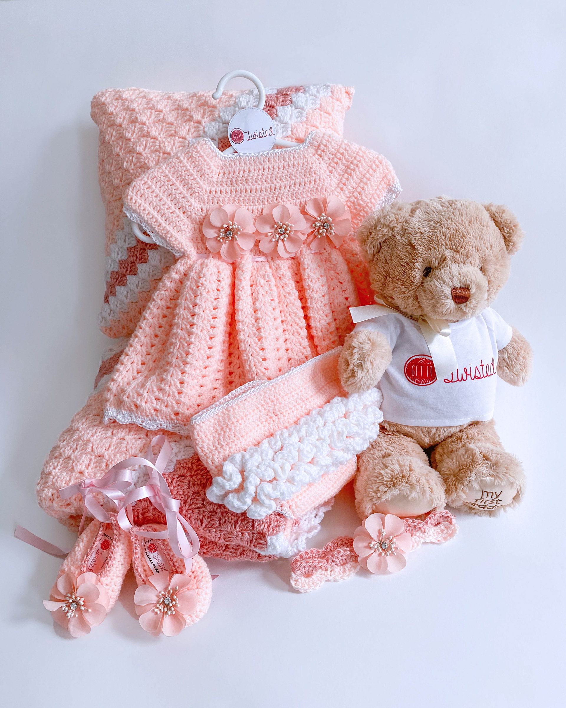 Dress $90 , headband $22, Shoes $38 = $150 Bundle $140 (Clothes set only)