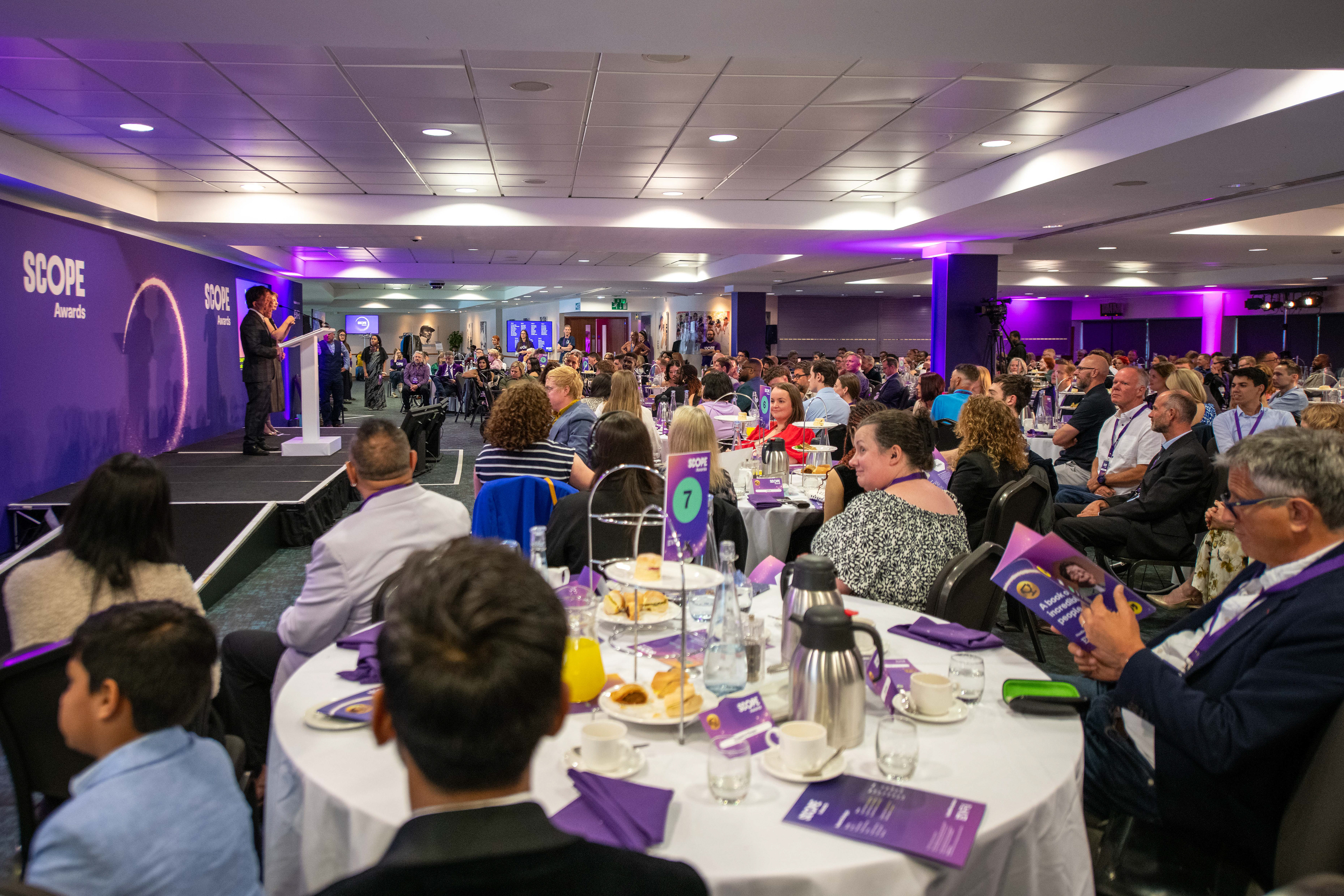 Room branding at the awards ceremony