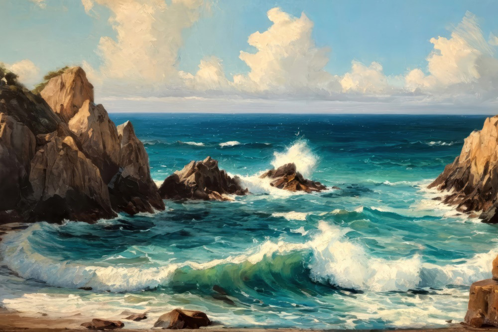 Where Waves Meet the Wild Rocks