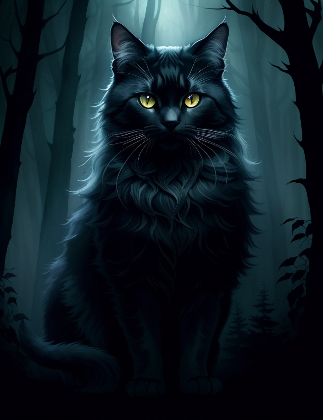 Cat of the Midnight Forest