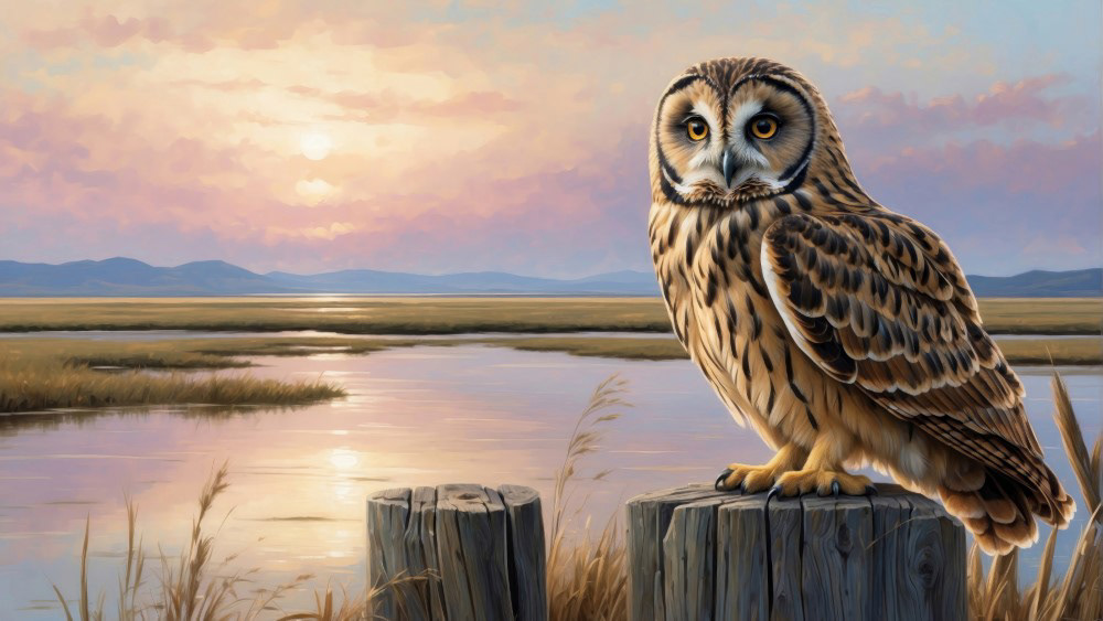 Serenity of the Wetland Watcher