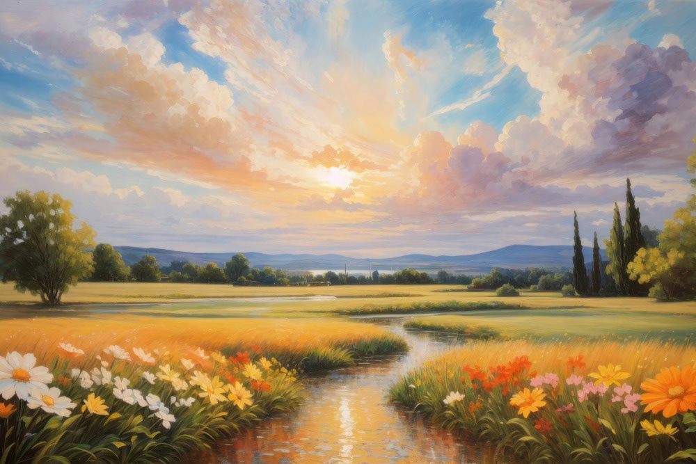 Evening Meadow Blossoms