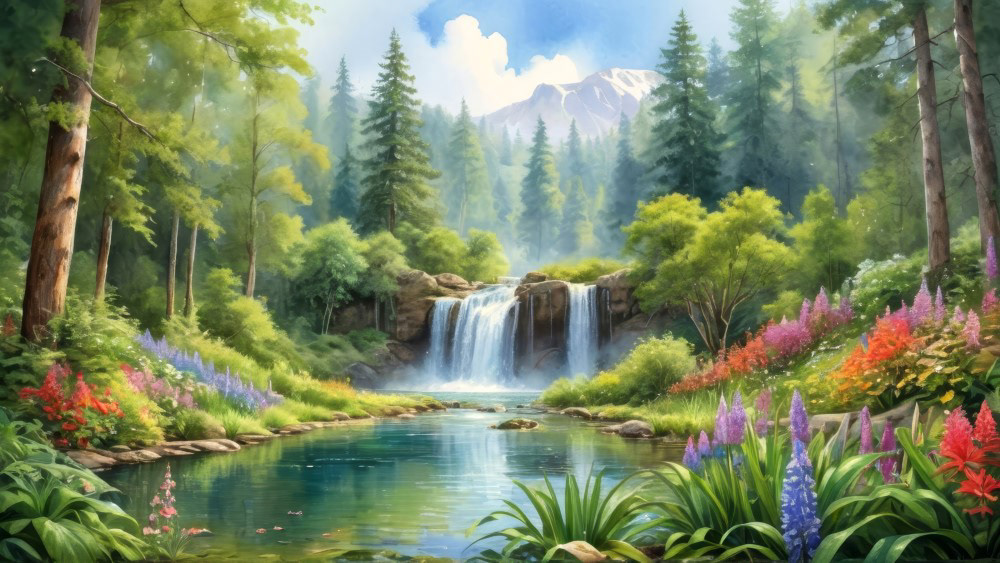 Spring Waters and Wildflowers
