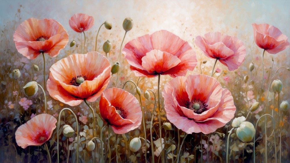 Radiant Poppy Field
