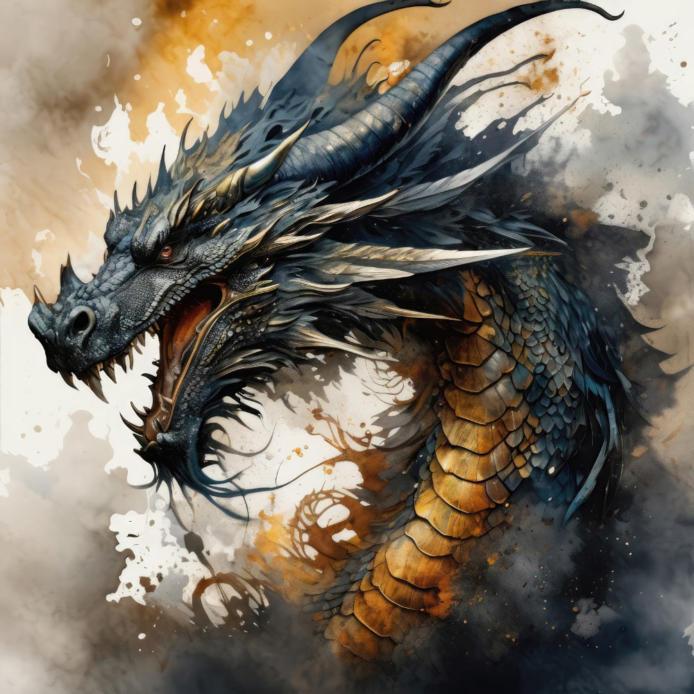 Fierce Black Dragon