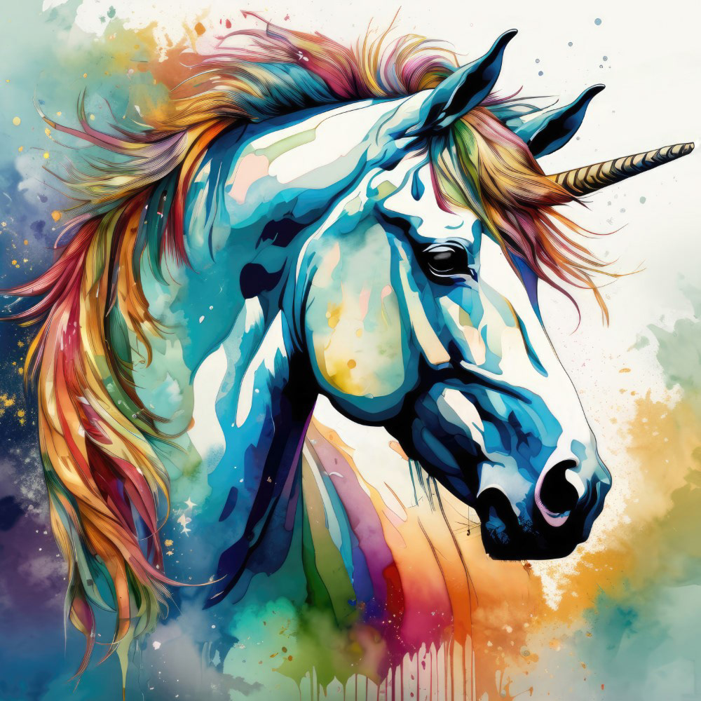 Dreamy Unicorn in Color