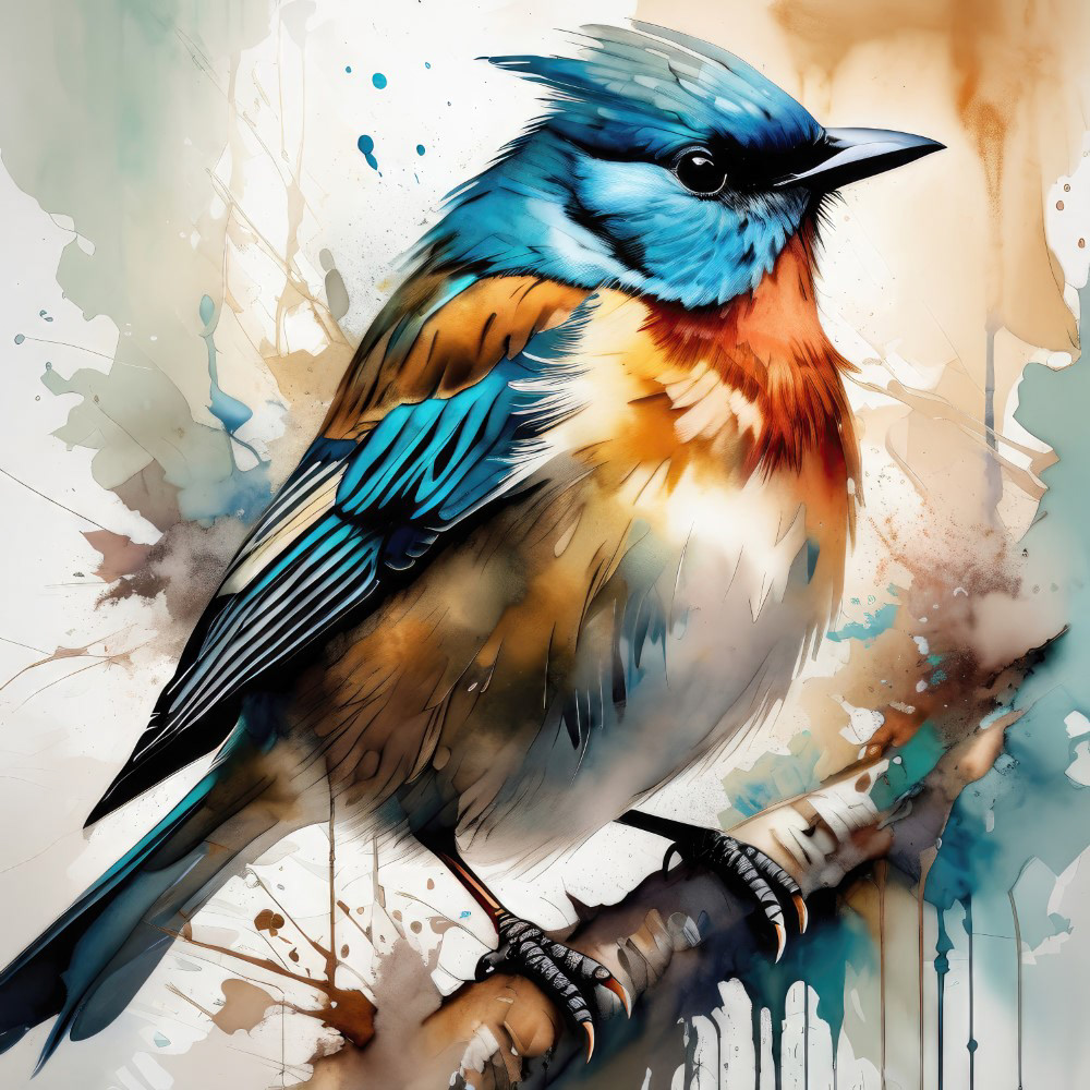 Colorful Bluebird