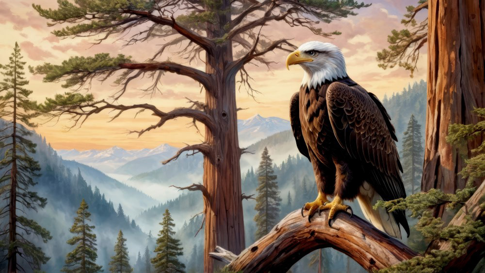 Mountain Vigil of the Bald Eagle
