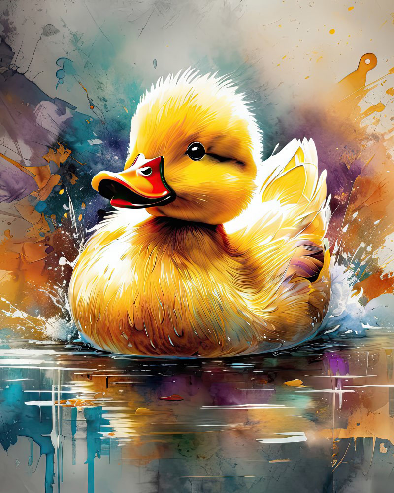 Playful Duckling