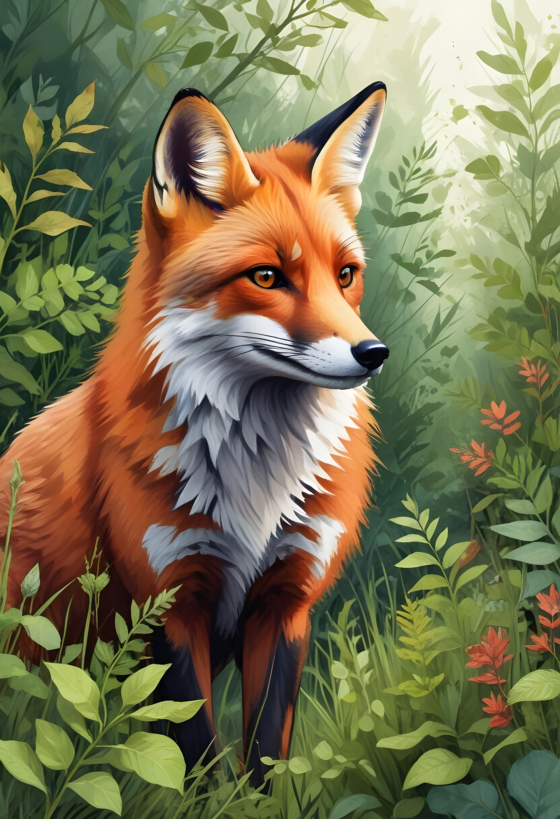 Between Leaves and Light