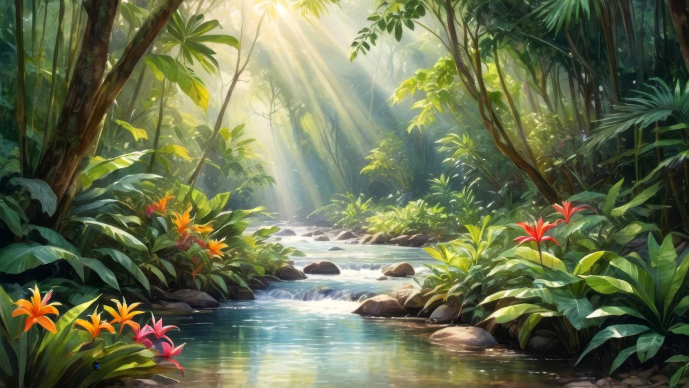 Morning in the Rainforest