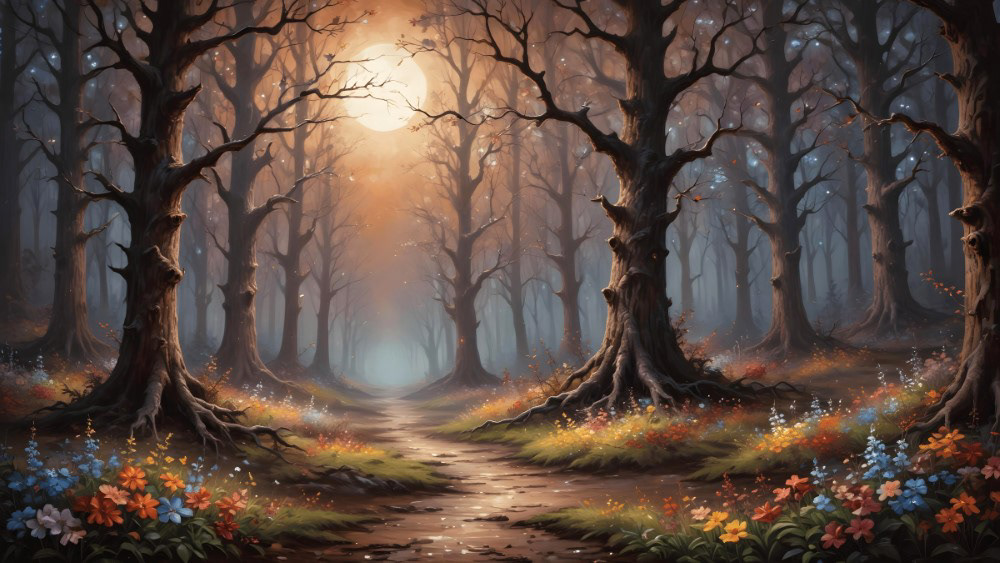 Dreamwalk Through the Lunar Forest