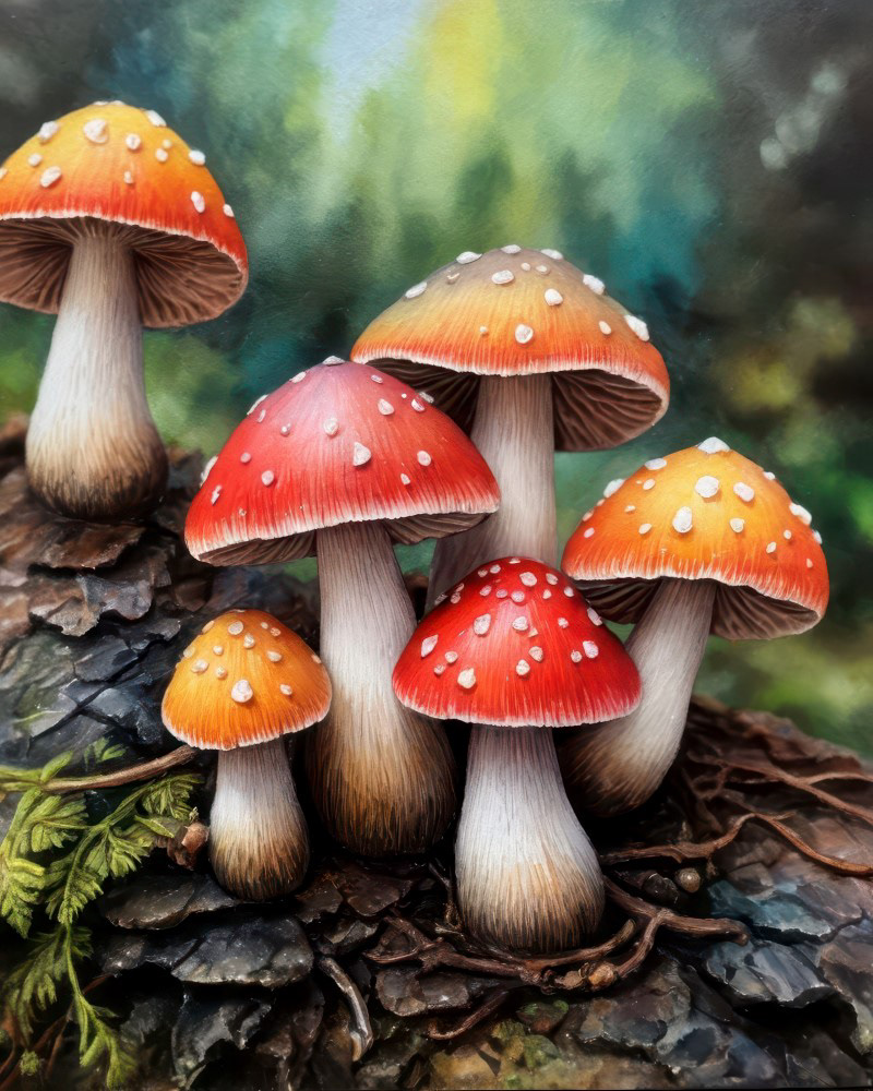 Autumn Glow Mushrooms