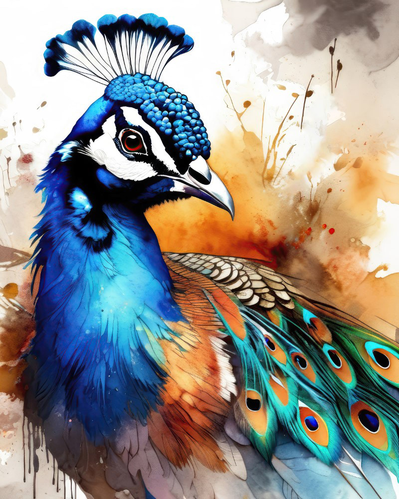 Vibrant Peacock