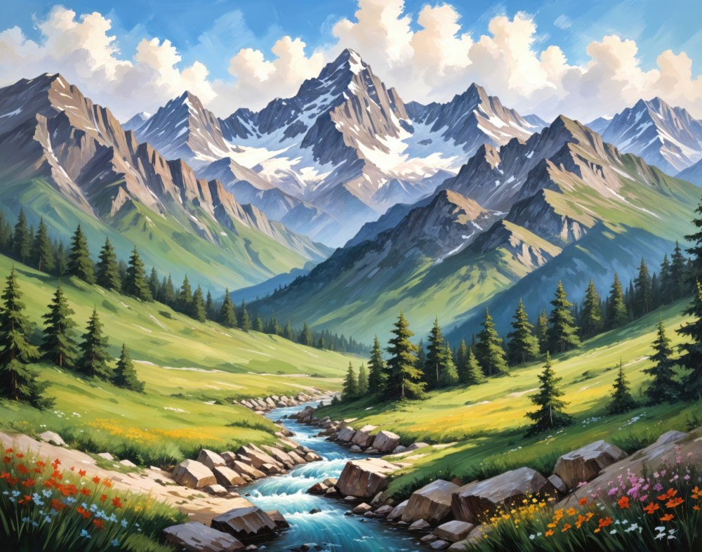 Mountain Meadows and Wildflowers