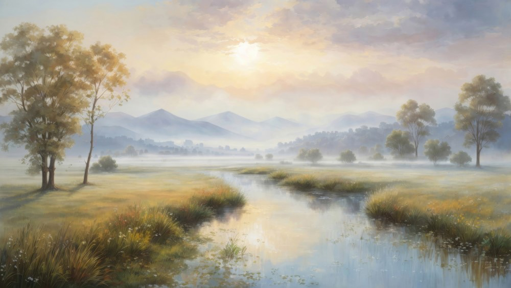 Morning Mist in the Valley