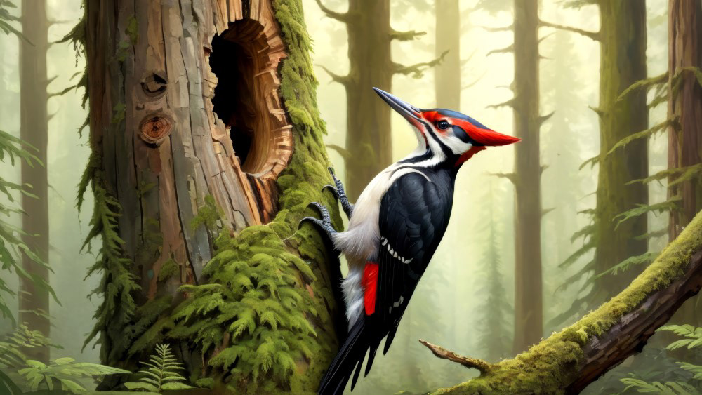 Forest of the Pileated Woodpecker
