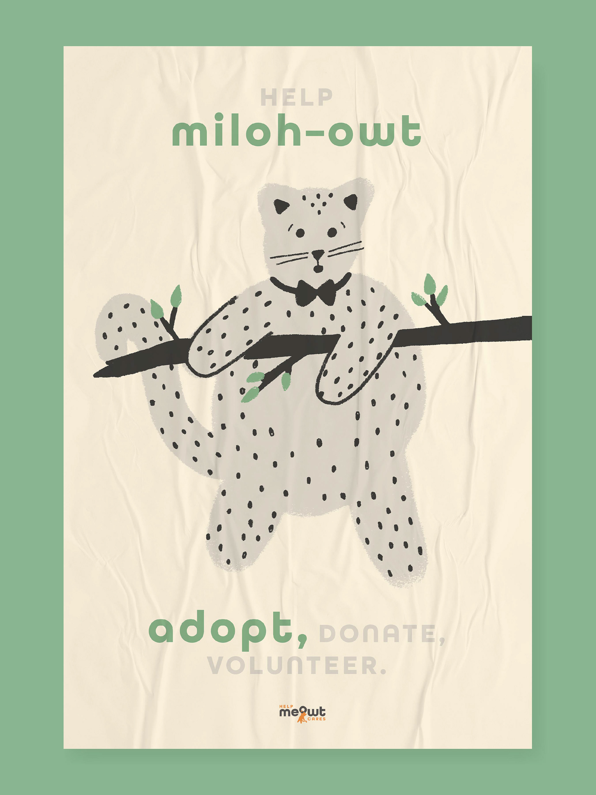 Help Miloh Out, Adopt Poster