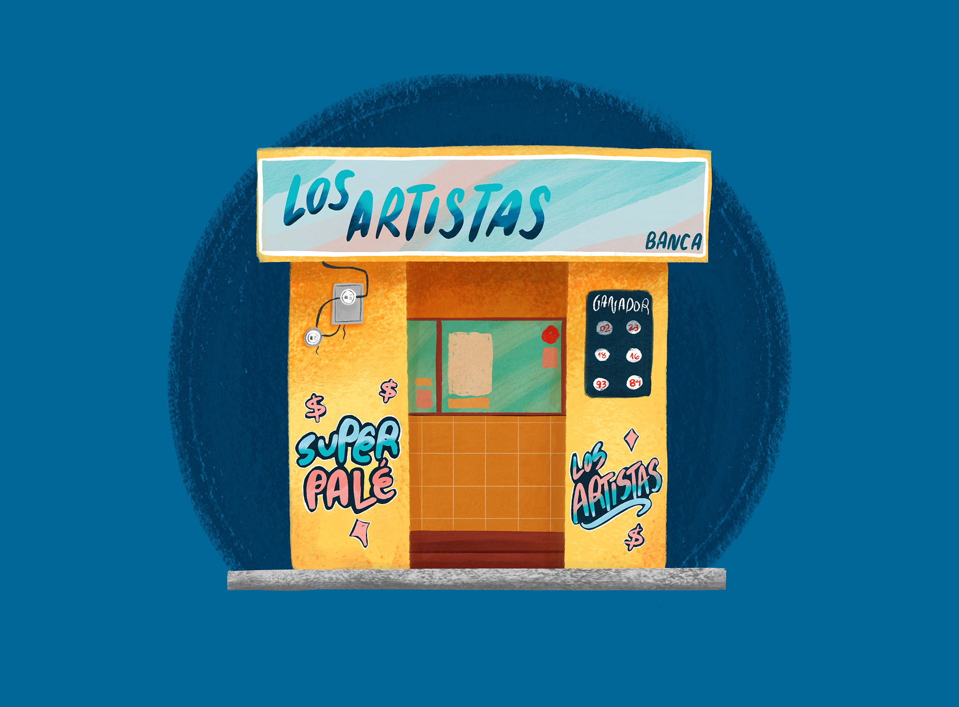 Dominican Lottery Banca. Dominican Illustration.