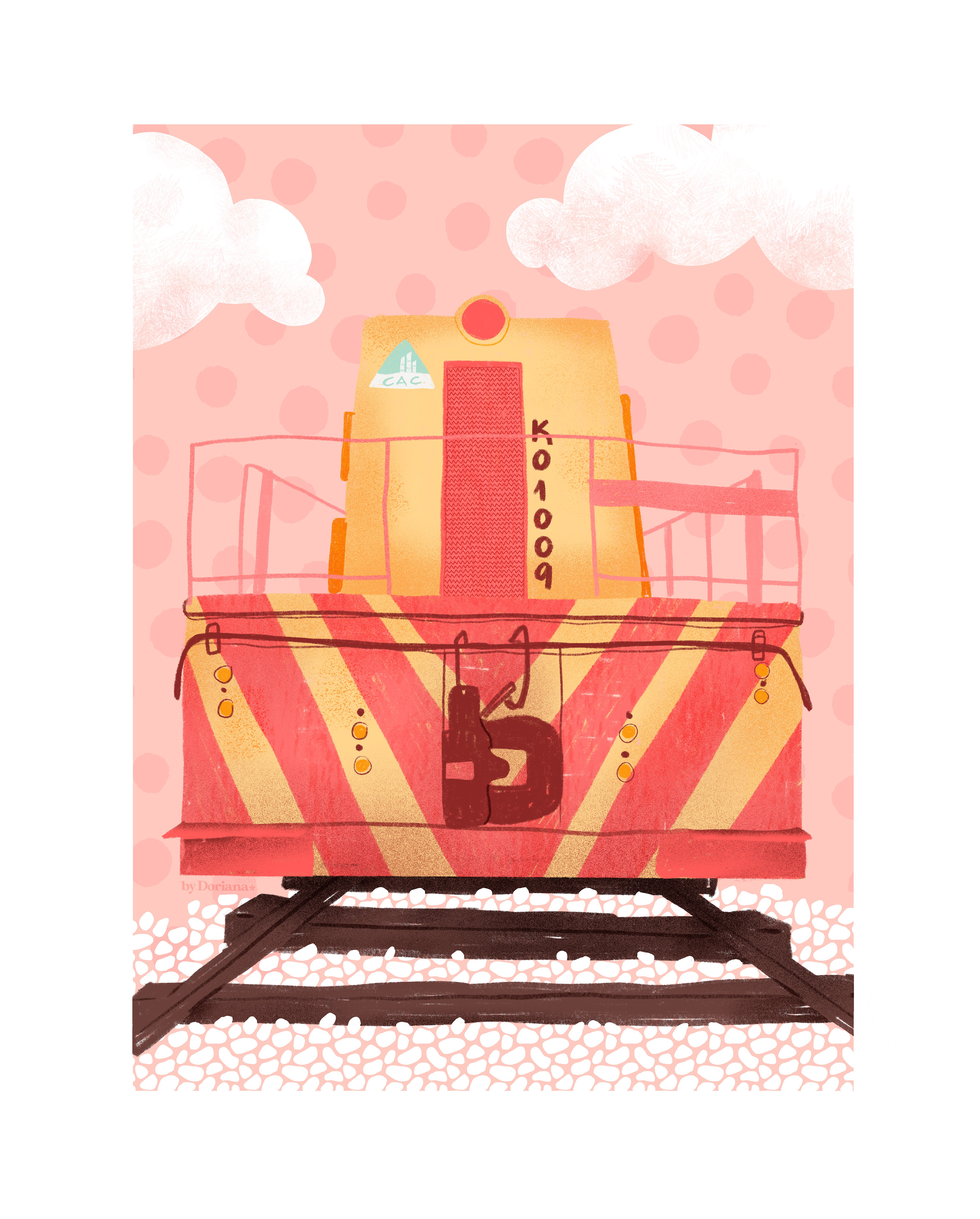 Train illustration.