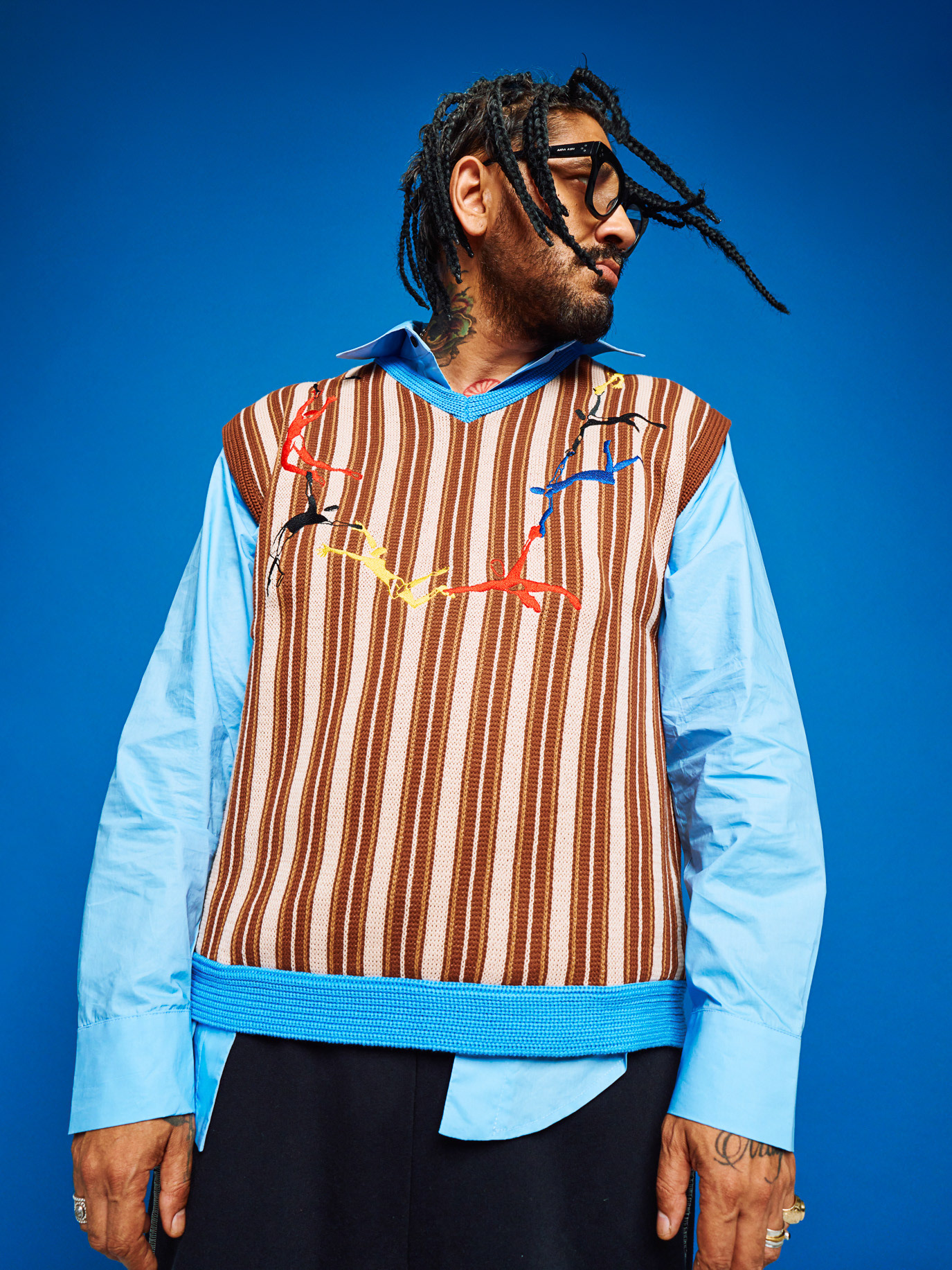 Portrait of rapper, singer and record producer Connect-R, photographed by Alex Gâlmeanu.