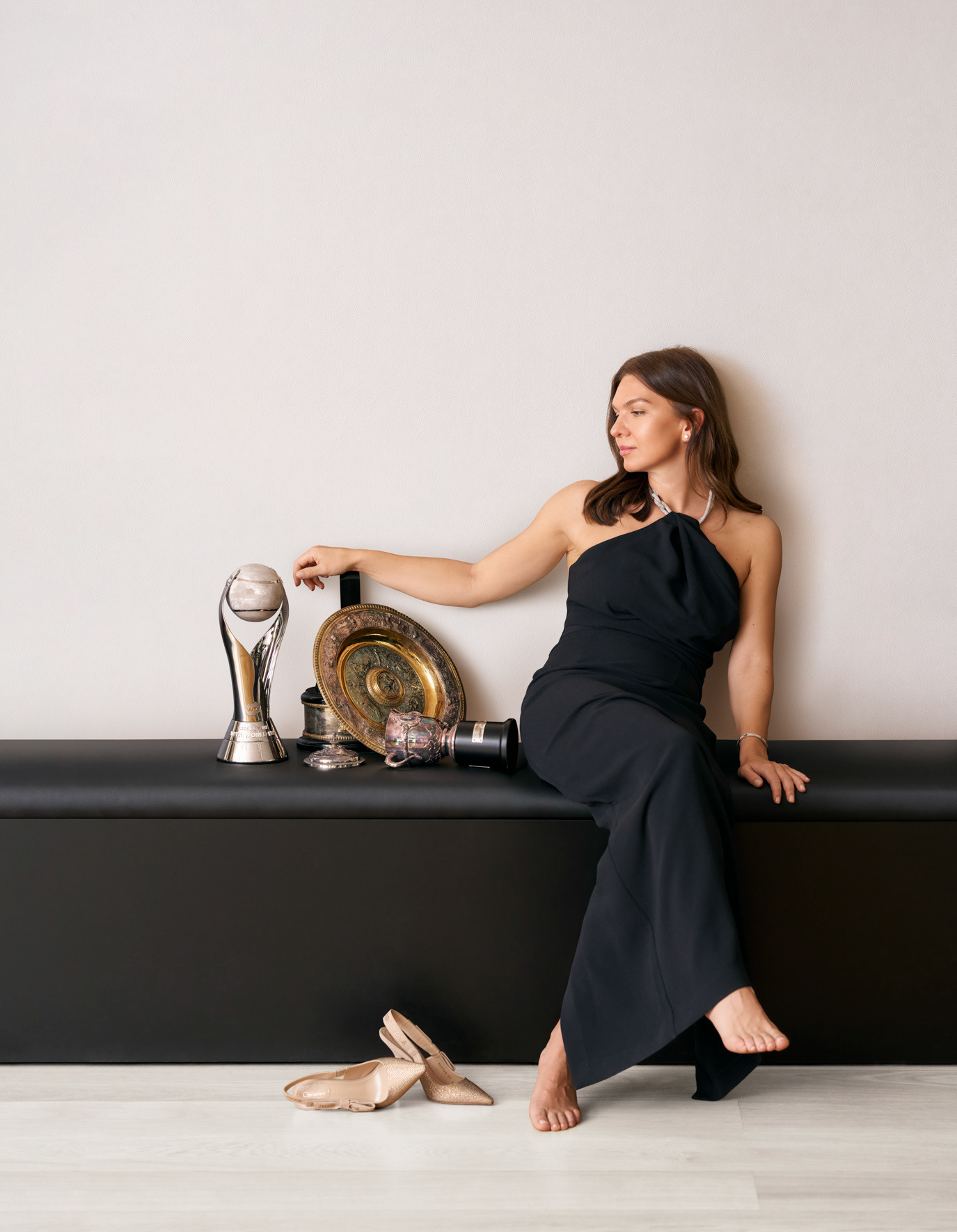 Portrait of tennis player Simona Halep, photographed by Alex Gâlmeanu.