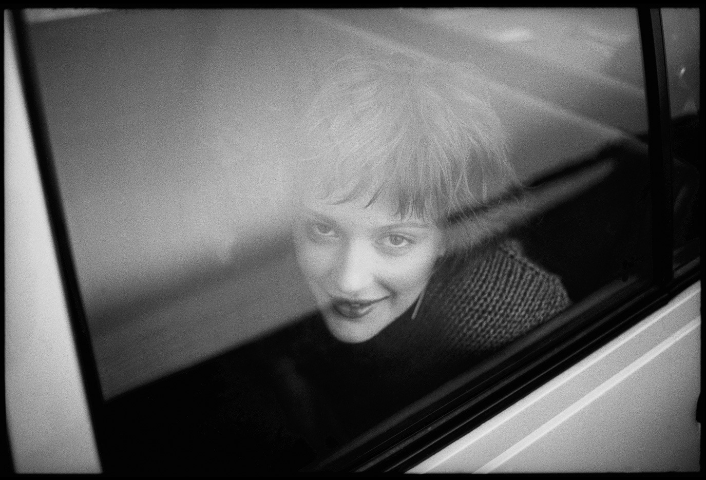 Film portrait of Irina Dinescu, actress, in Constanța, Romania, photographed by Alex Gâlmeanu.