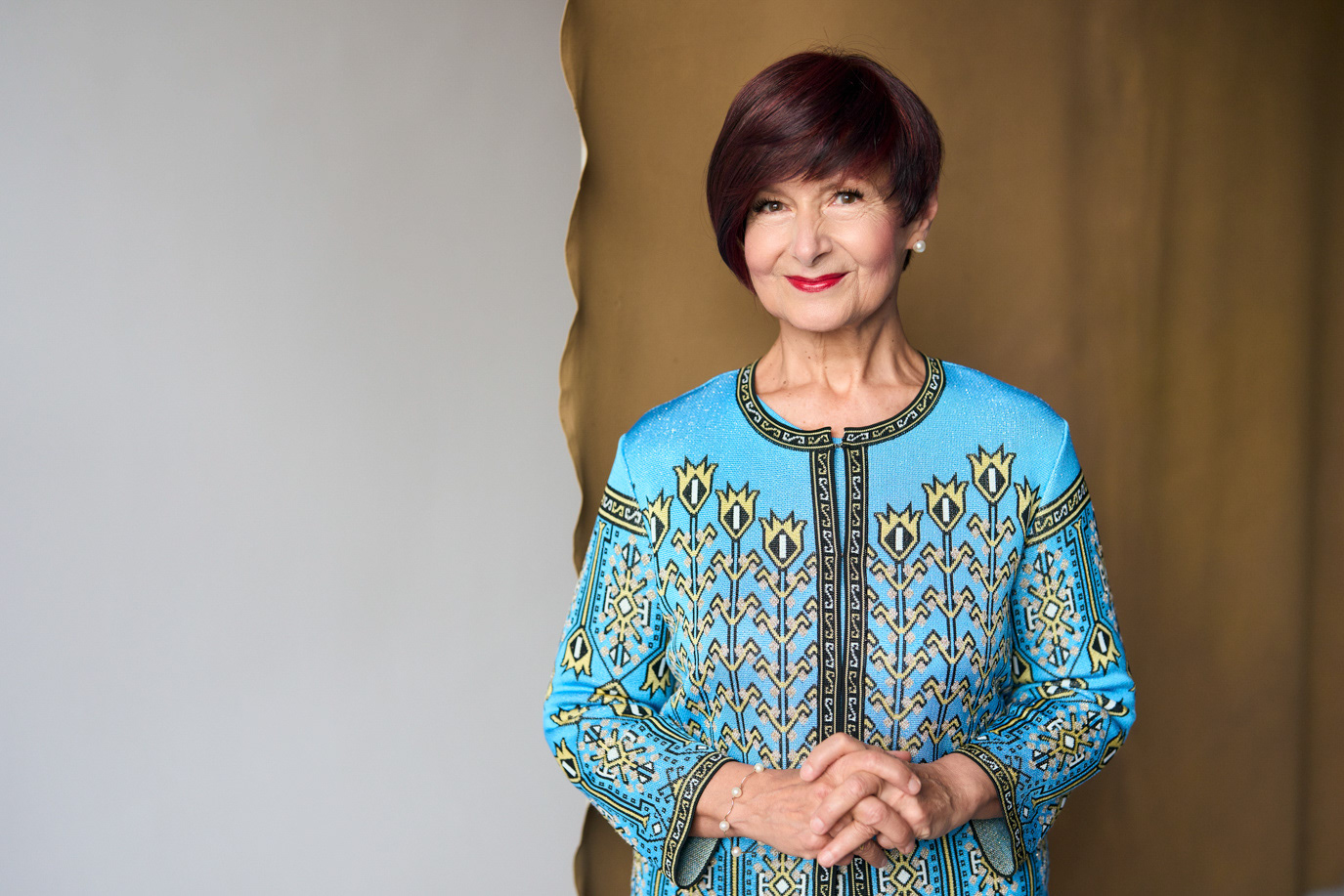 Portrait of Simona-Mirela Miculescu, Romanian diplomat and former President of UNESCO’s General Conference, photographed by Alex Gâlmeanu.