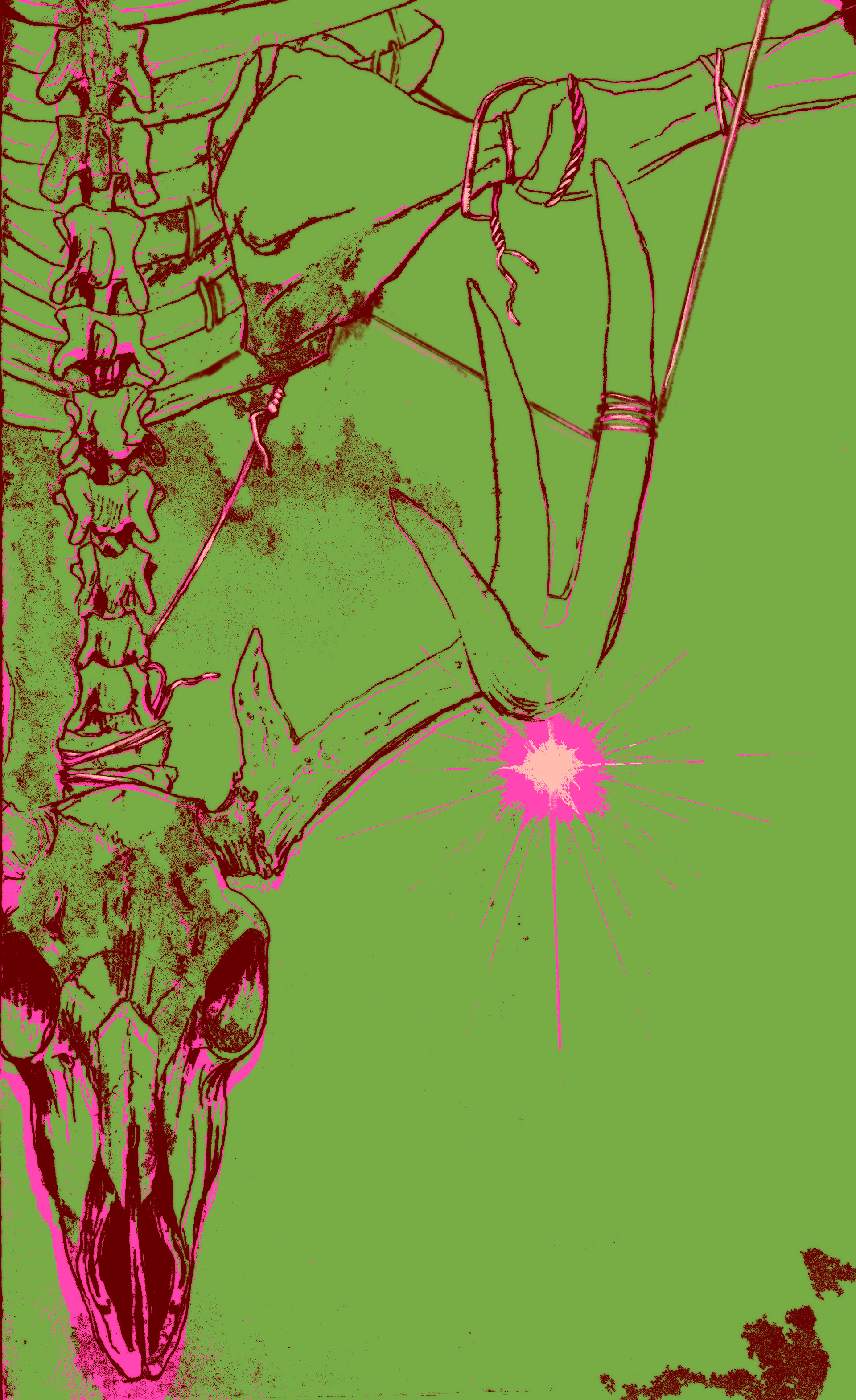 Charcoal and digital editing